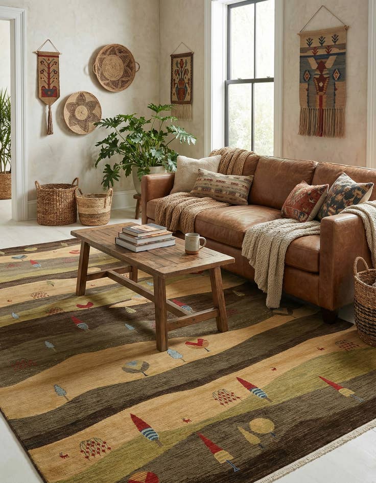 Detail image of  10' 6 x 16' 5 Kashkuli Gabbeh Rug