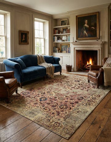 7' 3 x 10' 2 Vintage Royal Wool Rug