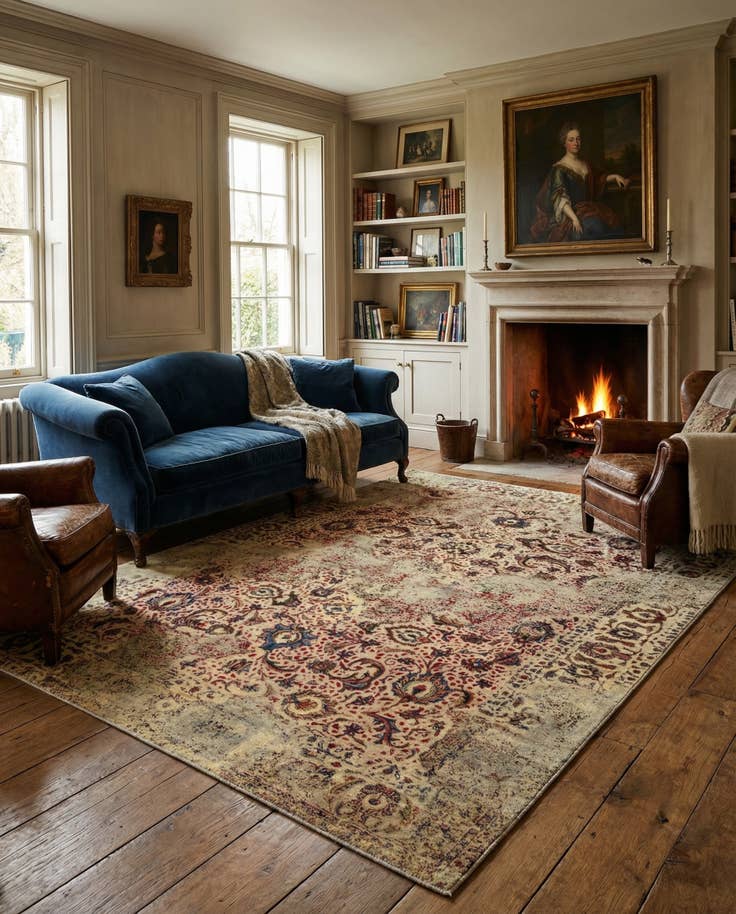 Detail image of 7' 3 x 10' 2 Vintage Royal Wool Rug