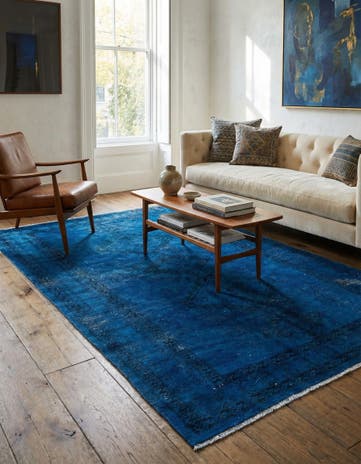4' 3 x 6' 2 Hand Knotted Ultra Vintage Persian Wool Rug