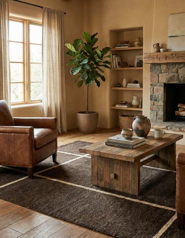 4' x 5' 10 Hand Knotted Gabbeh Wool Rug