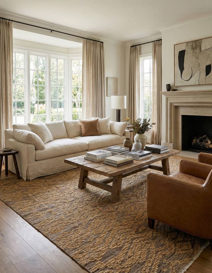 Detail image of  8' 2 x 10' 1  Hand Knotted Darya Wool Rug