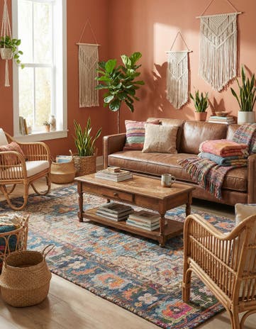 Hand Woven Chenille Jute Rug