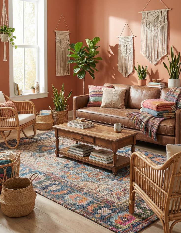 Detail image of 5' 1 x 8'  Hand Woven Chenille Jute Rug