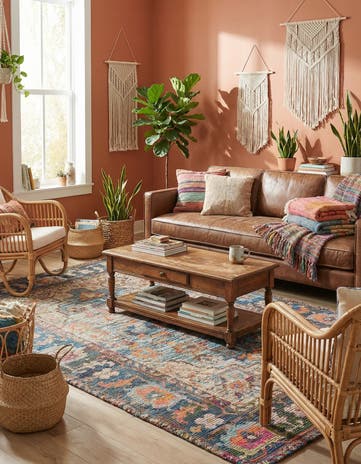 Hand Woven Chenille Jute Rug