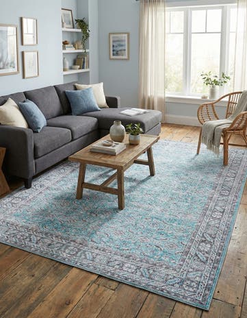 7' 6 x 10' 6 Washable Timeless Rug