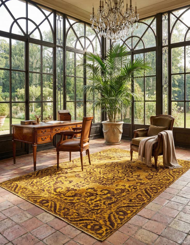 Detail image of 6' 2 x 9' 2 Vintage Royal Wool Rug