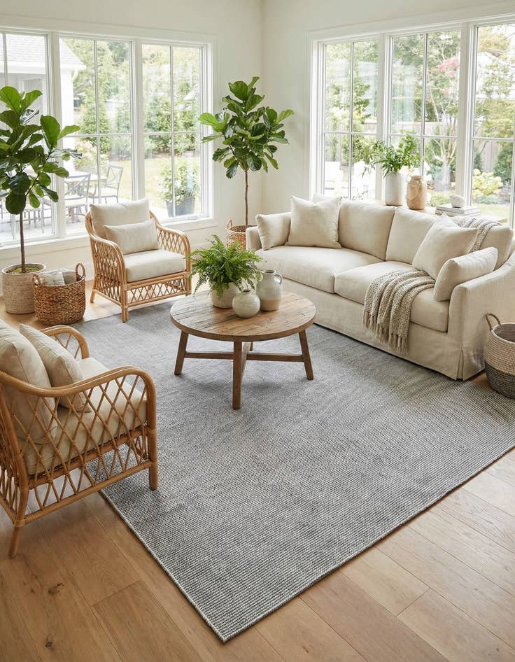 Detail image of  10' x 10'  Washable Jill Zarin Palm Springs Indoor / Outdoor Square Rug