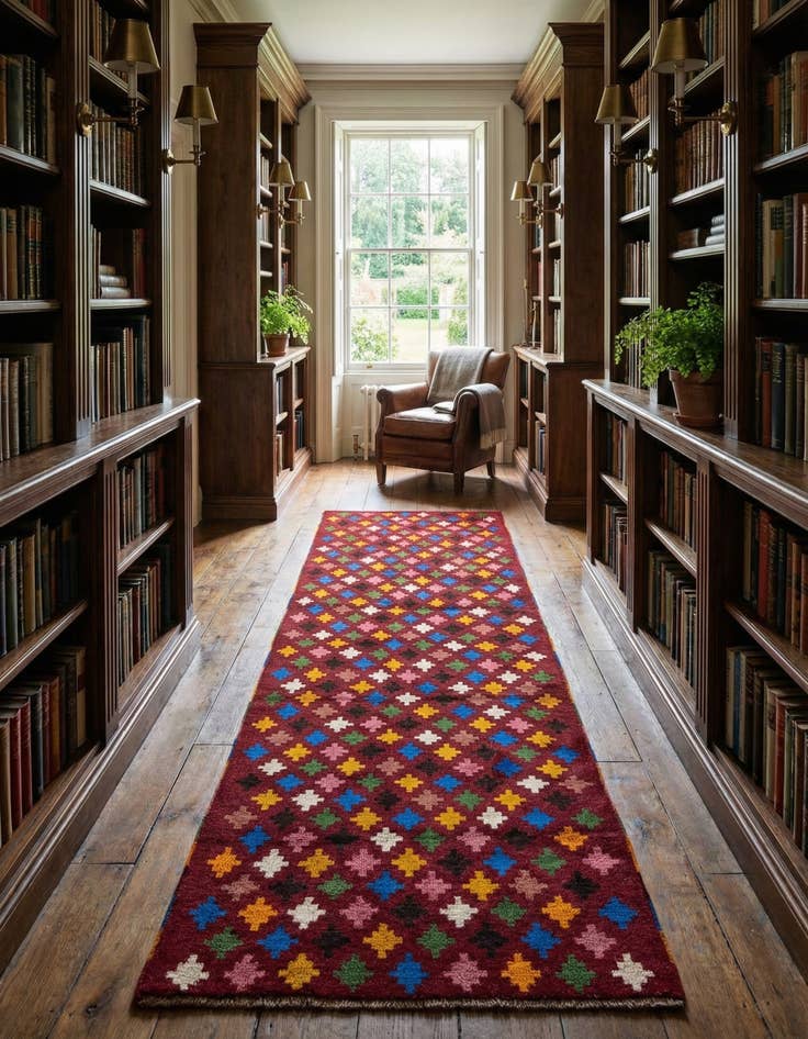 Detail image of 2' 10 x 10' Hand Knotted Balouch Wool Runner Rug