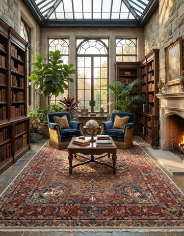 13' x 19' 9 Tabriz Rug