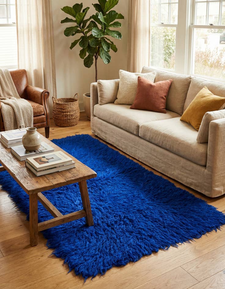 Detail image of  2' 5 x 4' 7  Hand Knotted Moroccan Wool Runner Rug