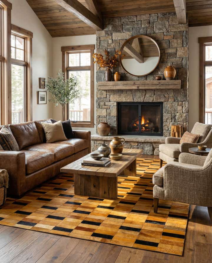 5' x 8' Cowhide - Patchwork Rug