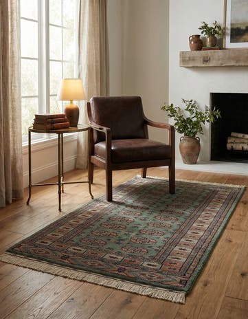3' 1 x 5' 1 Hand Knotted Bokhara Wool Rug