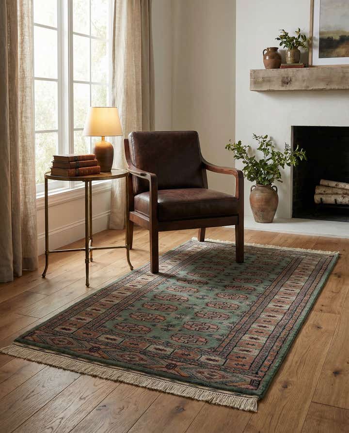 3' 1 x 5' 1 Hand Knotted Bokhara Wool Rug