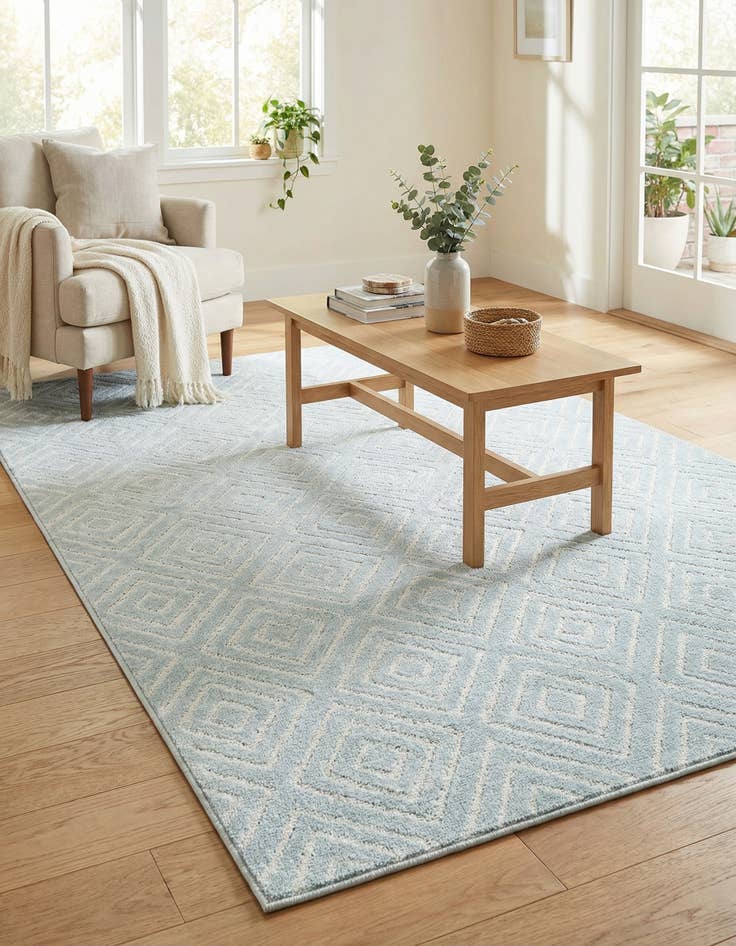 Detail image of 5' x 8' Easy-Clean Sabrina Soto Indoor / Outdoor Rug