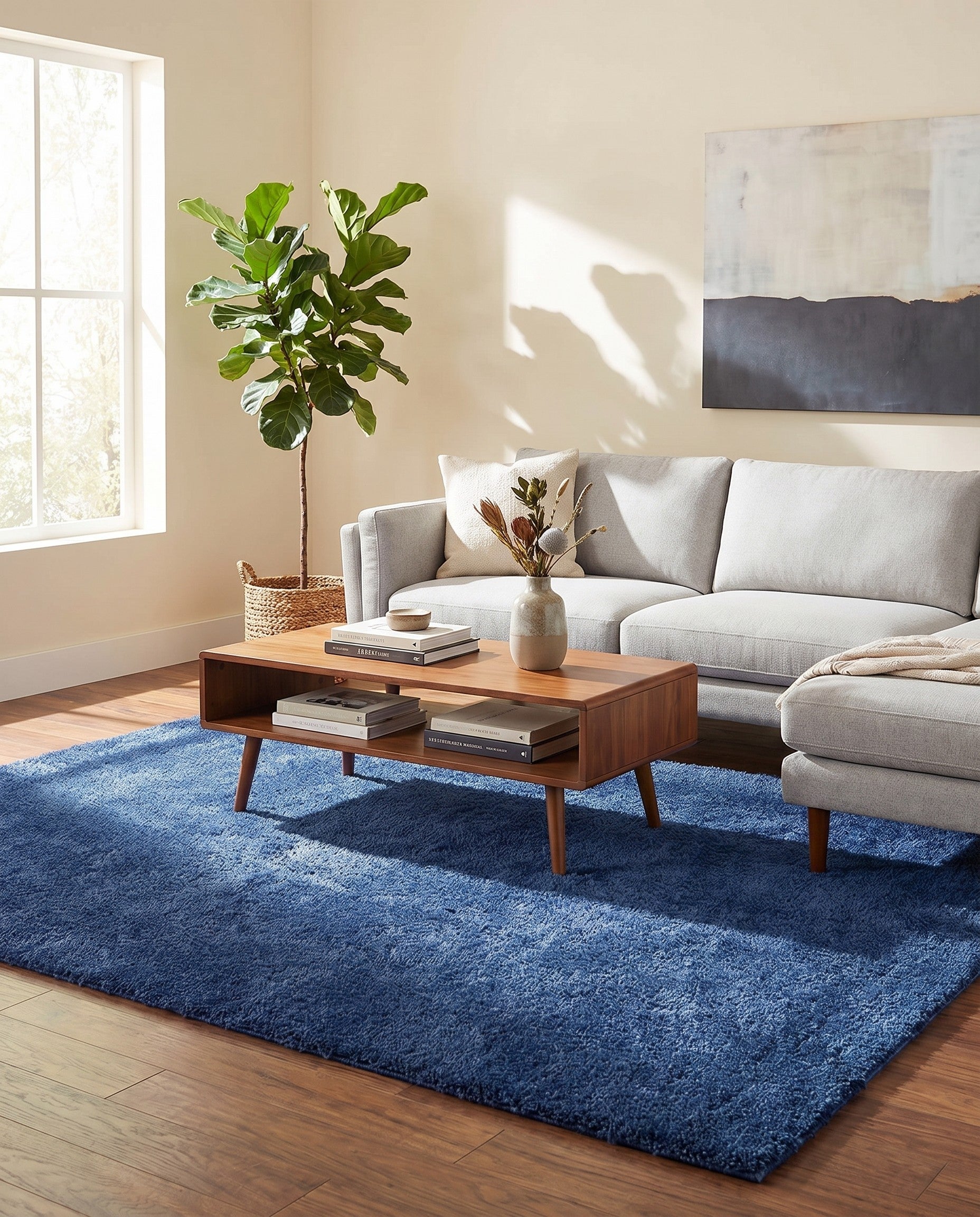 10' x 14' Solid Frieze Rug