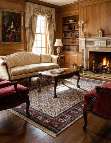 4' 8 x 6' 9 Yazd Rug