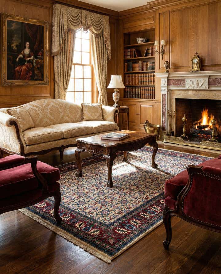4' 8 x 6' 9 Yazd Rug