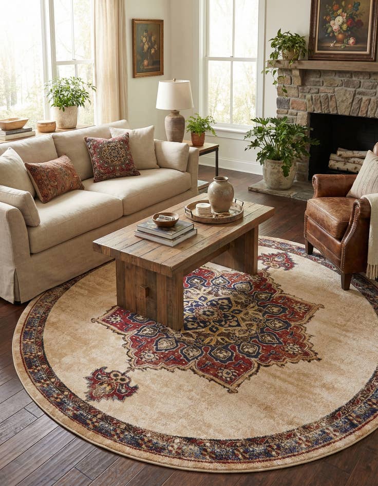 Detail image of  8' x 8' Eden Round Rug