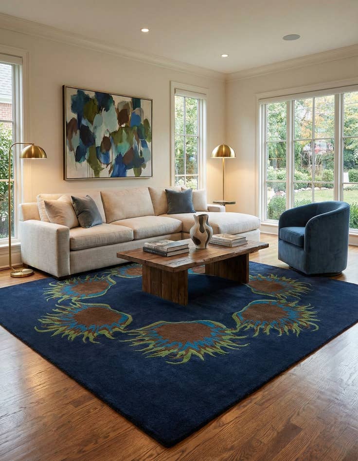 Detail image of 7' 6 x 7' 7 Luna Square Rug