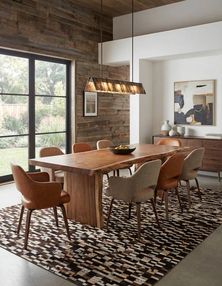 Detail image of  8' 1 x 10' Cowhide - Patchwork Rug