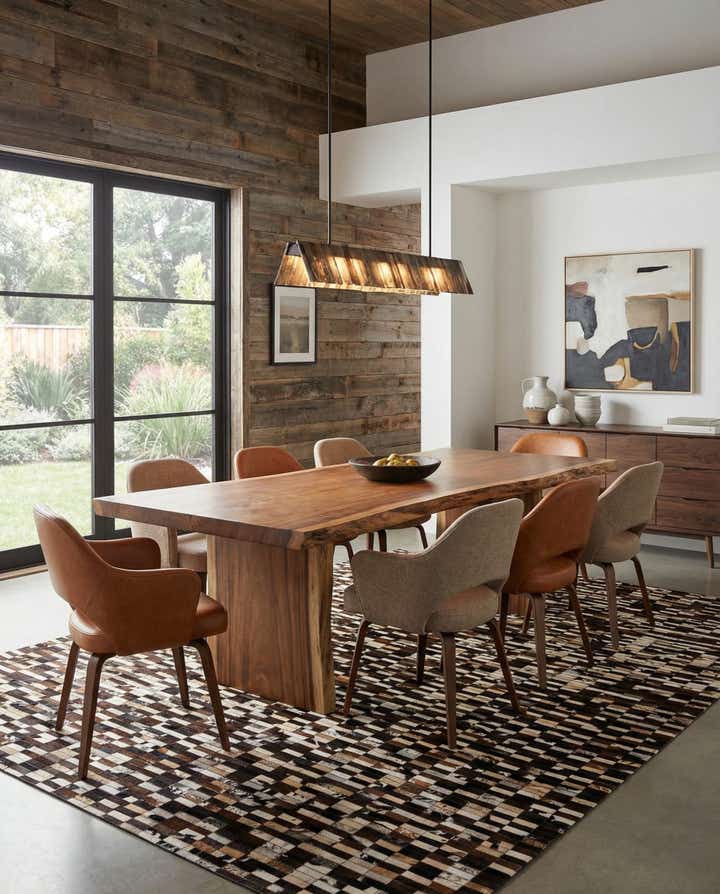8' 1 x 10' Cowhide - Patchwork Rug