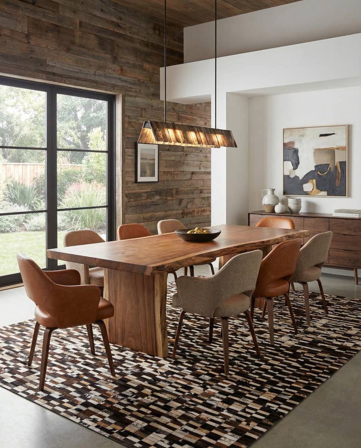 Detail image of 8' 1 x 10' Cowhide - Patchwork Rug