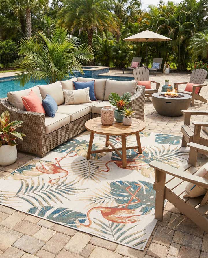 9' x 12' Easy-Clean Baja Indoor / Outdoor Rug
