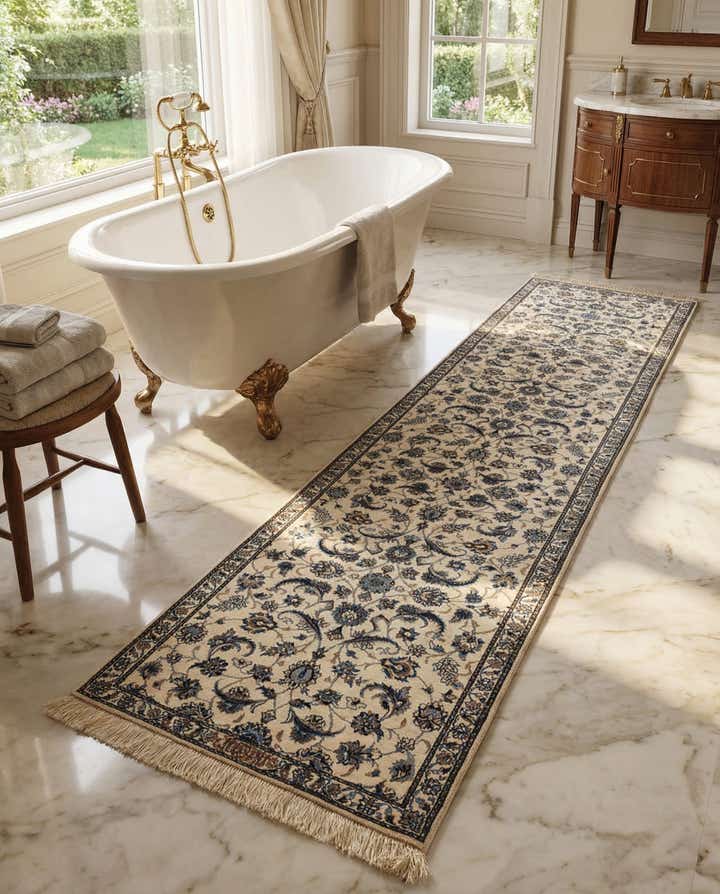2' x 9' 8 Hand Knotted Nain Rug