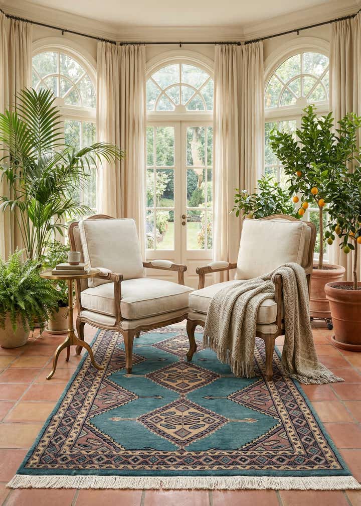 3' 1 x 4' 11 Hand Knotted Bokhara Rug