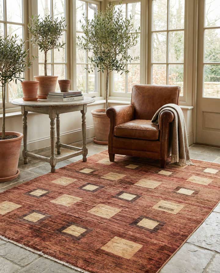4' 9 x 6' 1 Hand Knotted Modern Ziegler Rug