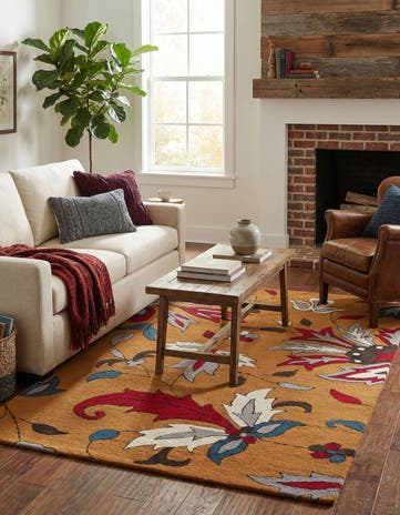 5' 1 x 8' Agra Wool Rug