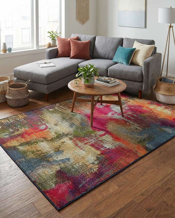 4' x 6' Easy-Clean Modern Indoor / Outdoor Rug