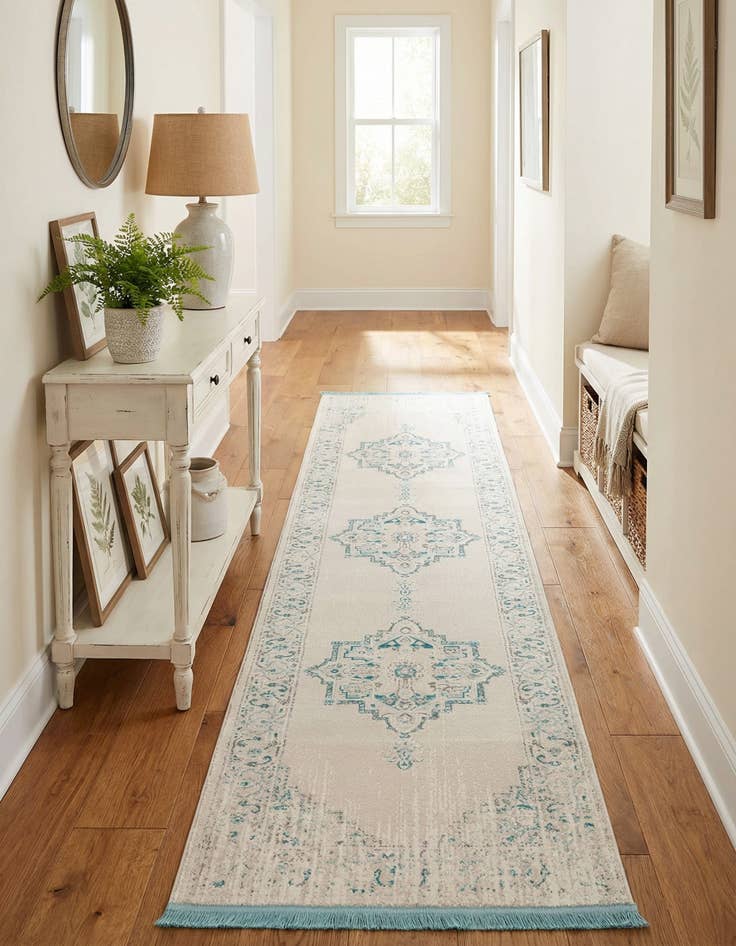 Detail image of 2' 7 x 10' New Vintage Runner Rug