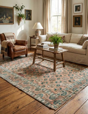 4' x 7' Hand Knotted Ultra Vintage Persian Wool Rug
