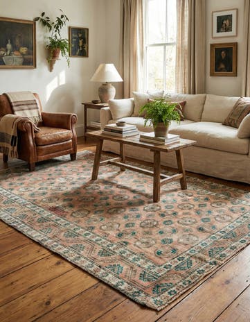 4' x 7' Hand Knotted Ultra Vintage Persian Wool Rug