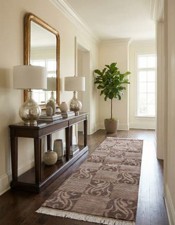 2' 9 x 10' 3 Hand Knotted Darya Wool Runner Rug