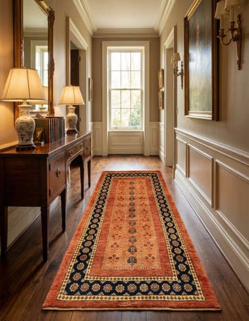 2' 10 x 6' 6 Luribaft Wool Runner Rug