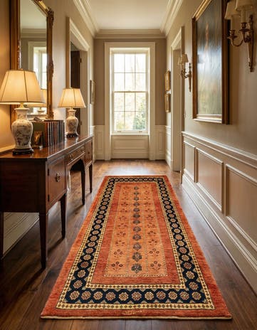 2' 10 x 6' 6 Luribaft Wool Runner Rug