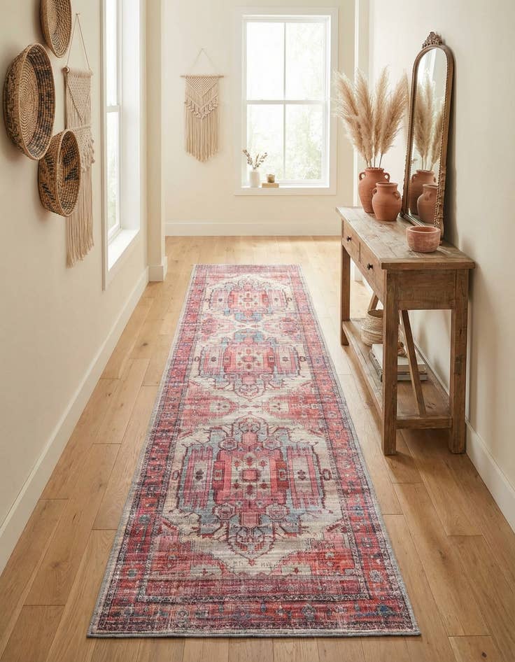 Detail image of  2' 7 x 13'  Washable Maahru Runner Rug