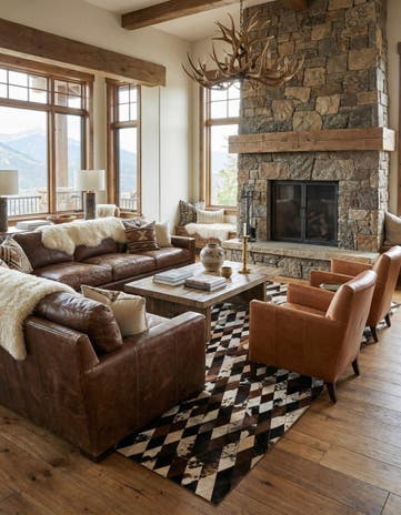 8' 1 x 10' 2 Cowhide Stocks Rug