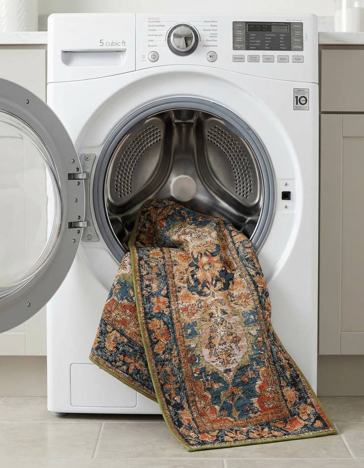 Detail image of  2' x 8'  Washable Traditional Indoor / Outdoor Runner Rug