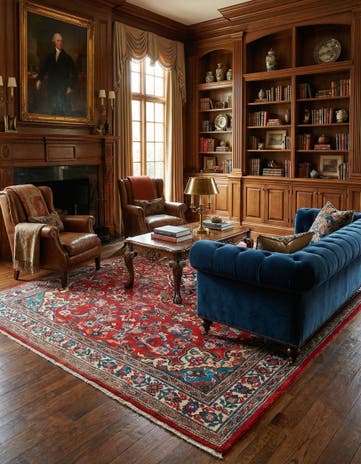 9' 11 x 12' 6 Hamedan Wool Rug
