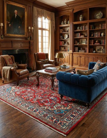 9' 11 x 12' 6 Hamedan Wool Rug