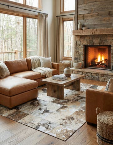 5' x 8' Cowhide Rug