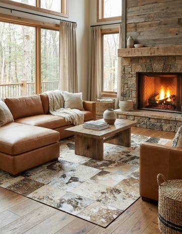 5' x 8' Cowhide Rug