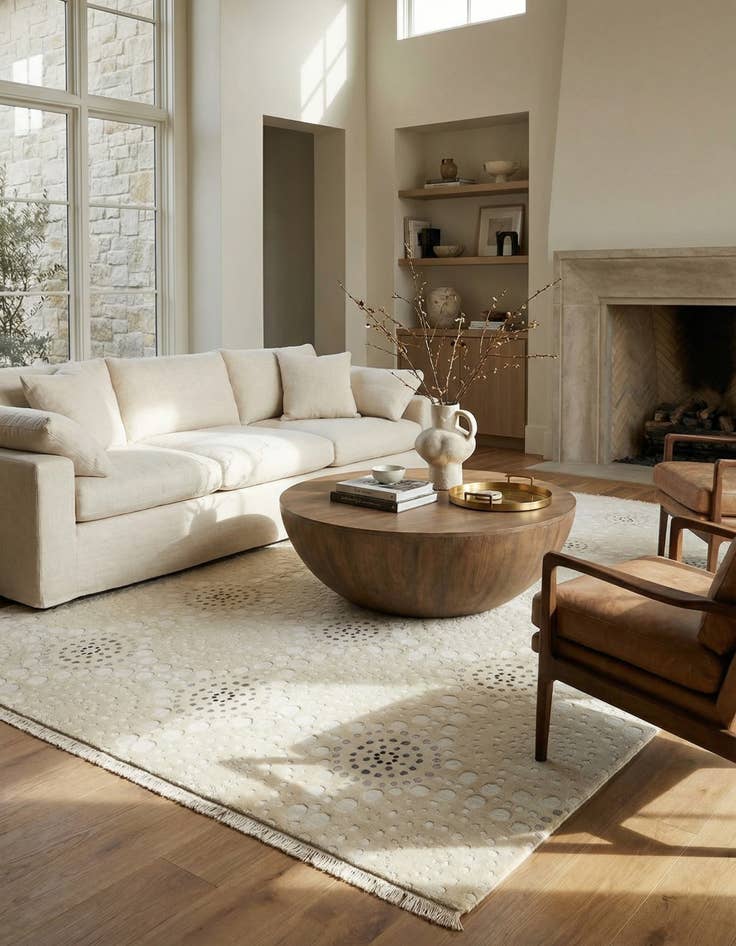 Detail image of 8' 2 x 11' 5  Hand Knotted Darya Wool Rug