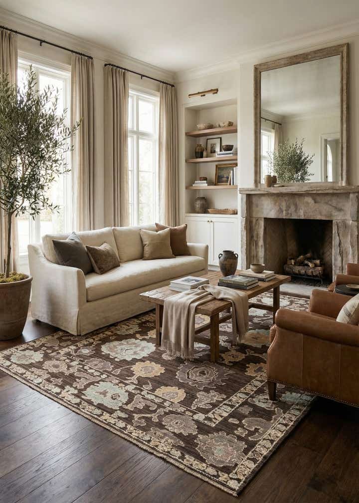 10' 3 x 14' 4 Hand Knotted Oushak Wool Rug