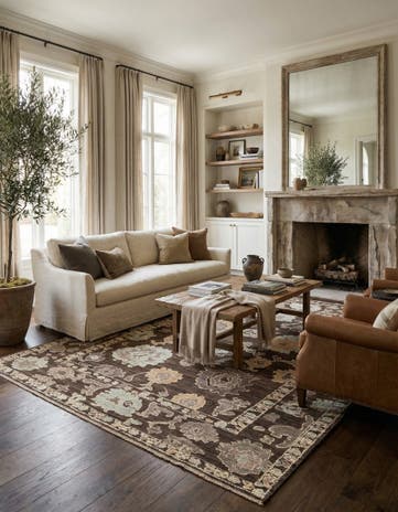 10' 3 x 14' 4 Hand Knotted Oushak Wool Rug