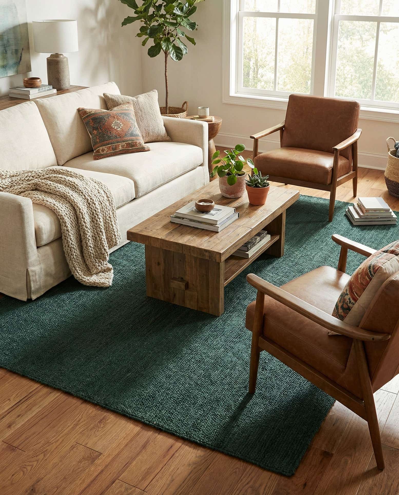 7' 10 x 10' Handmade Braided Jute Rug